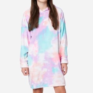 Justice tie dye cozy plush sleep shirt